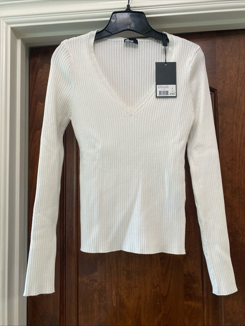 The Kooples women’s sweater in white  Fr Sz 3 US 8 NWT MSRP $215